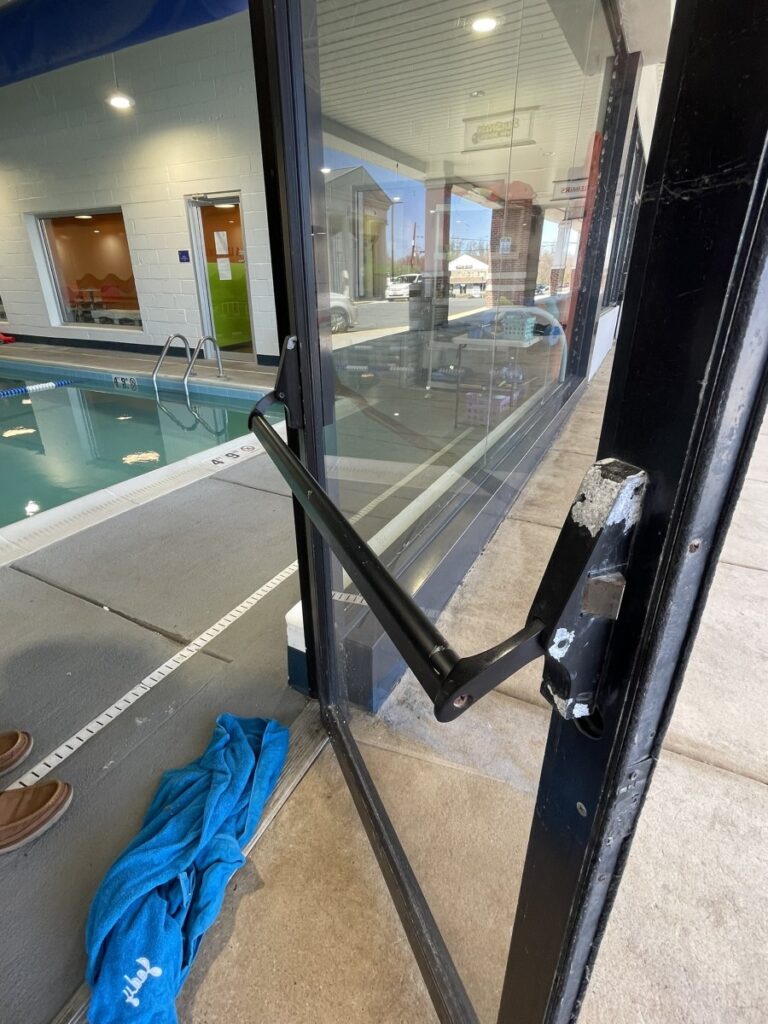 Commercial Door Repair Exit Panic Cross Bar Repair