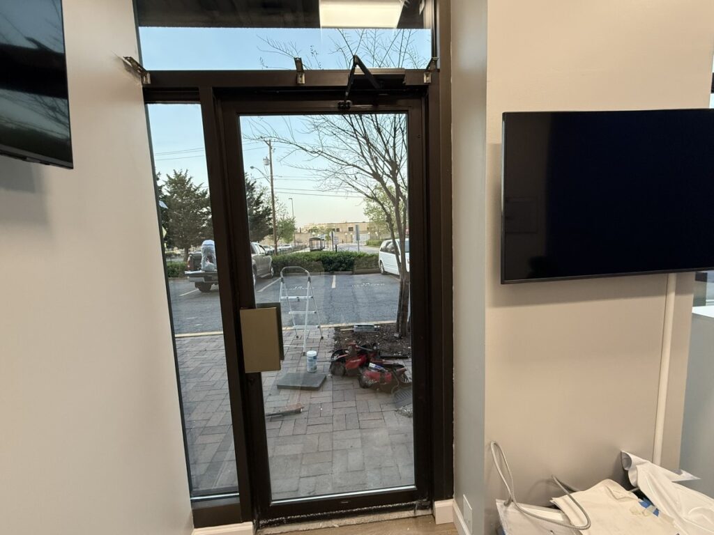 Commercial Door Repair - Entry Door glass door replacement