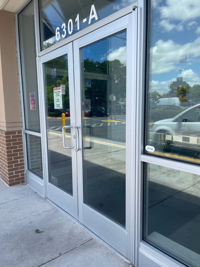 Commercial door repairVA for storefront and office doors.
